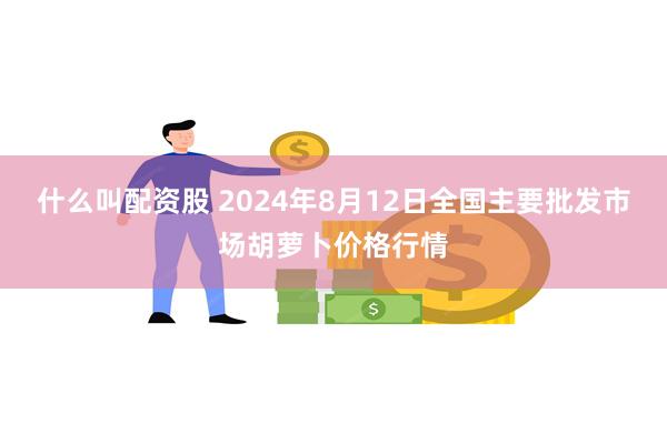 什么叫配资股 2024年8月12日全国主要批发市场胡萝卜价格行情